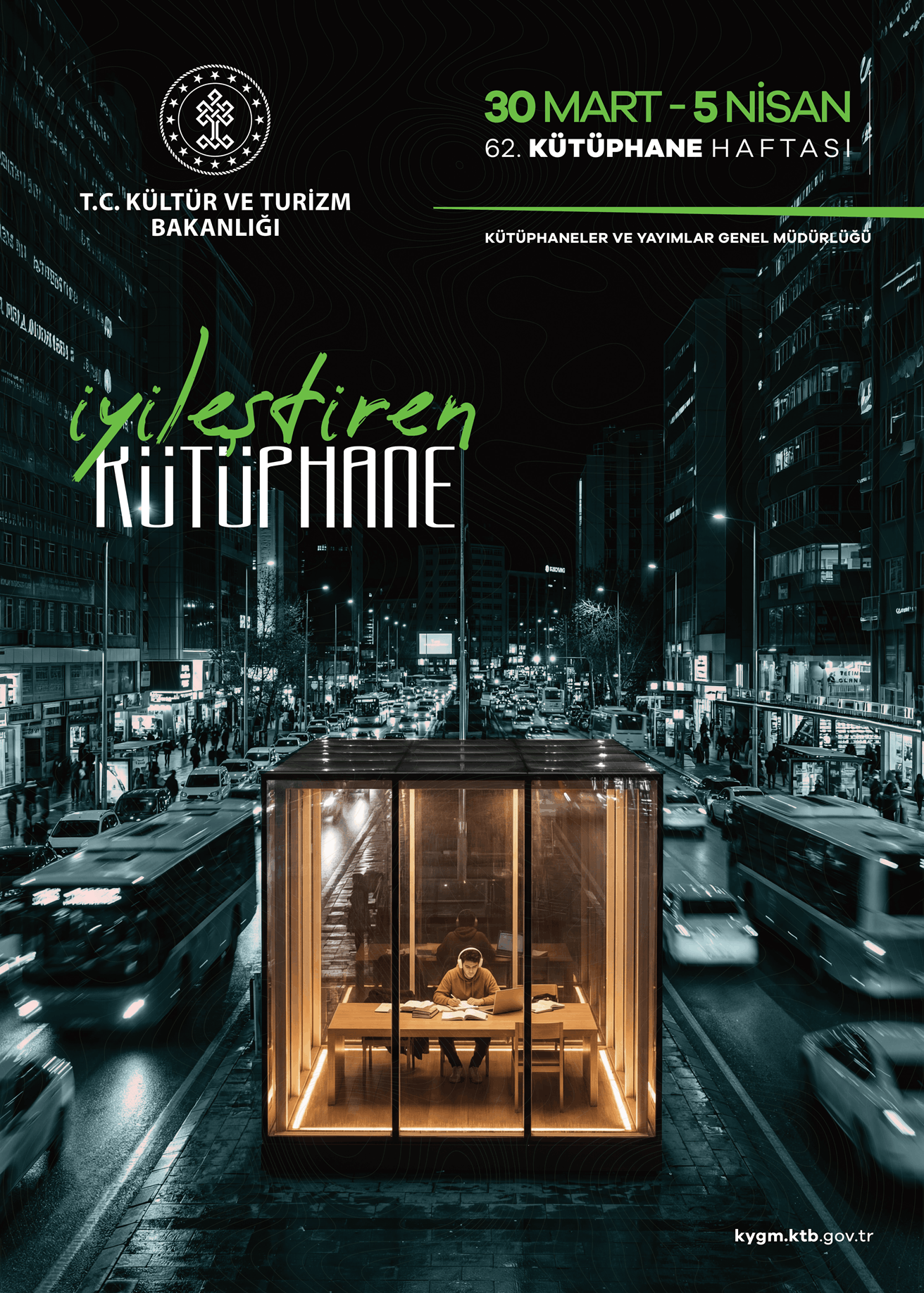 30 Mart - 5 Nisan Kütüphane Haftası Ankara afişi önizlemesi